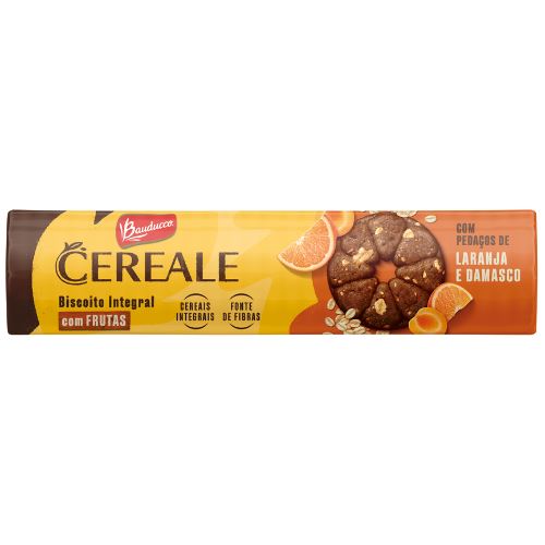 Bauducco Cereale Biscoito Sabor Laranja E Damasco 147g