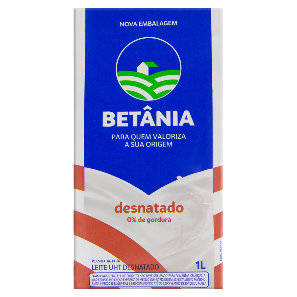 Betnia Leite Liquido Betania 1l Integral