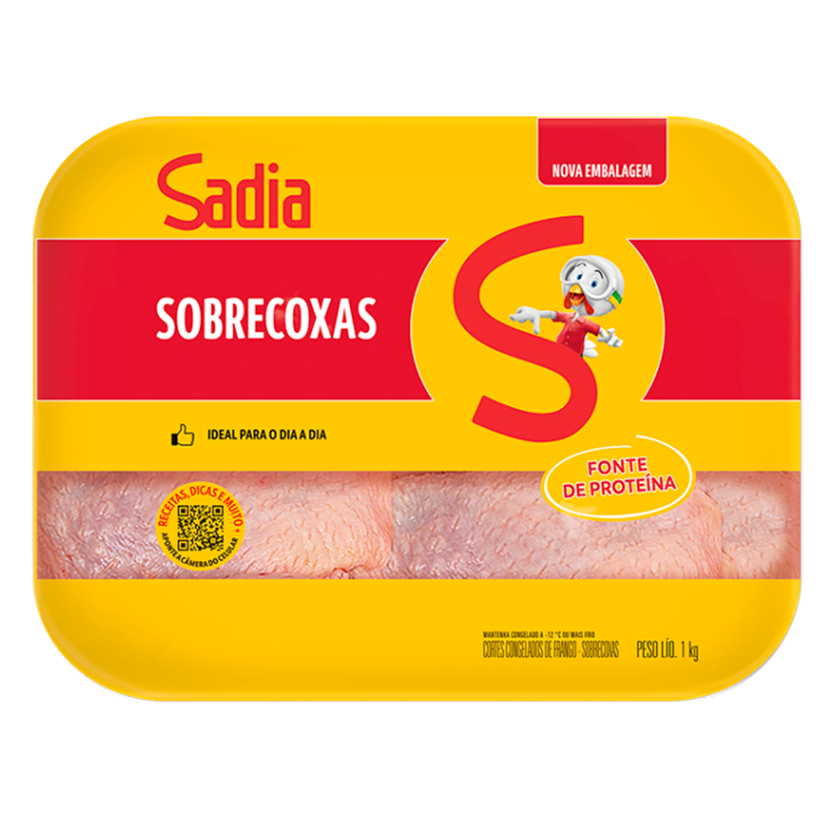 Sadia Sobrecoxa De Frango Bandeja 1KG