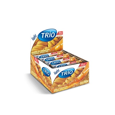 Barra De Cereal Banana Aveia E Mel Light Trio 20g