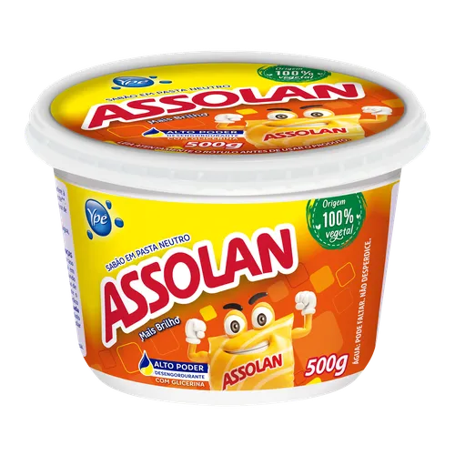 Sabo Em Pasta Neutro Assolan 500g