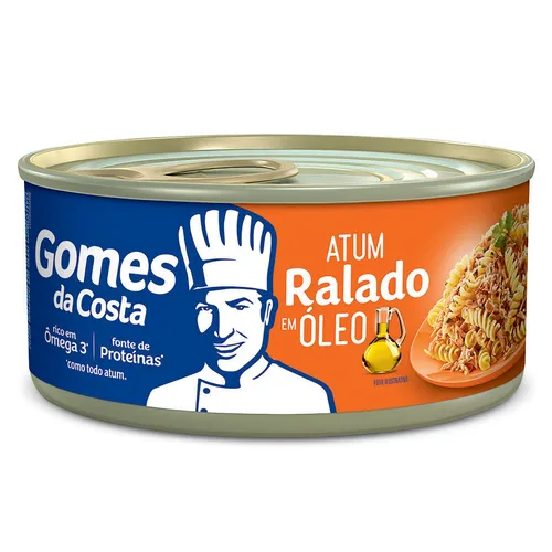 Gomes Da Costa Atum Ralado Em leo 0% Gorduras Trans Lata 130g