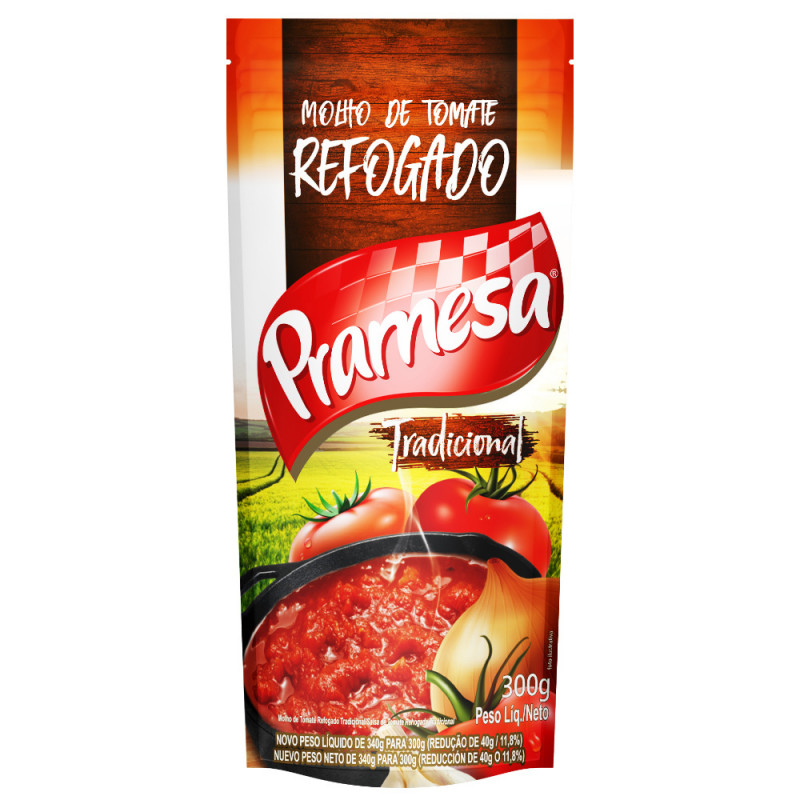 Pramesa Molho De Tomate Tradicional 300G