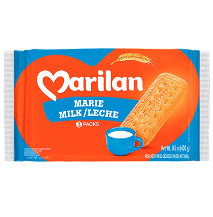 Marilan Bizcoito De Leite 400 Grs. - Milk Cookies 14.11 Oz