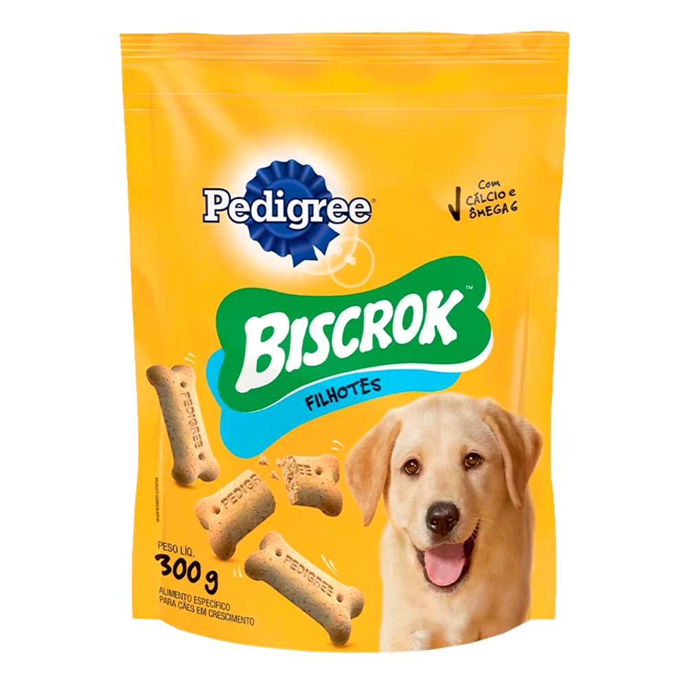 Petisco Para Ces Filhotes Leite Pedigree Biscrok Pouch 300g