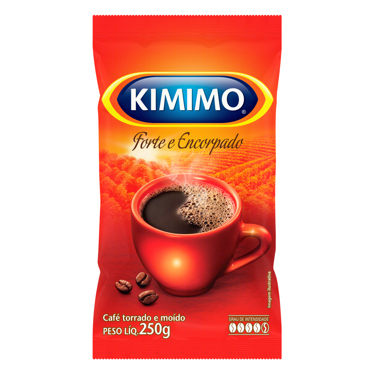 Kimimo Caf Torrado E Modo Forte E Encorpado Pacote 250g