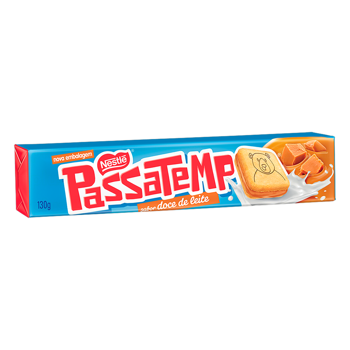 Biscoito Recheio Doce De Leite Passatempo Pacote 130g