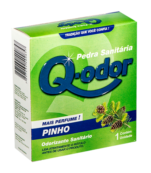 Q-odor Desinfetante Pedra Sanitria 40g Pinho