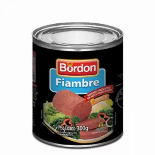 Carne Bovina Conserva Lata 300gr Bordon Fiambre