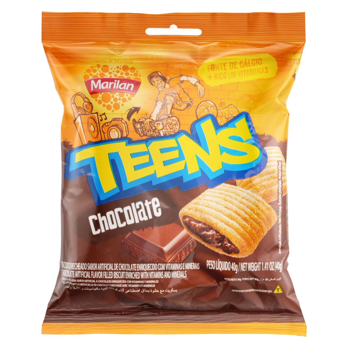 Atributo Biscoito Teens De Chocolate Marilan 30G