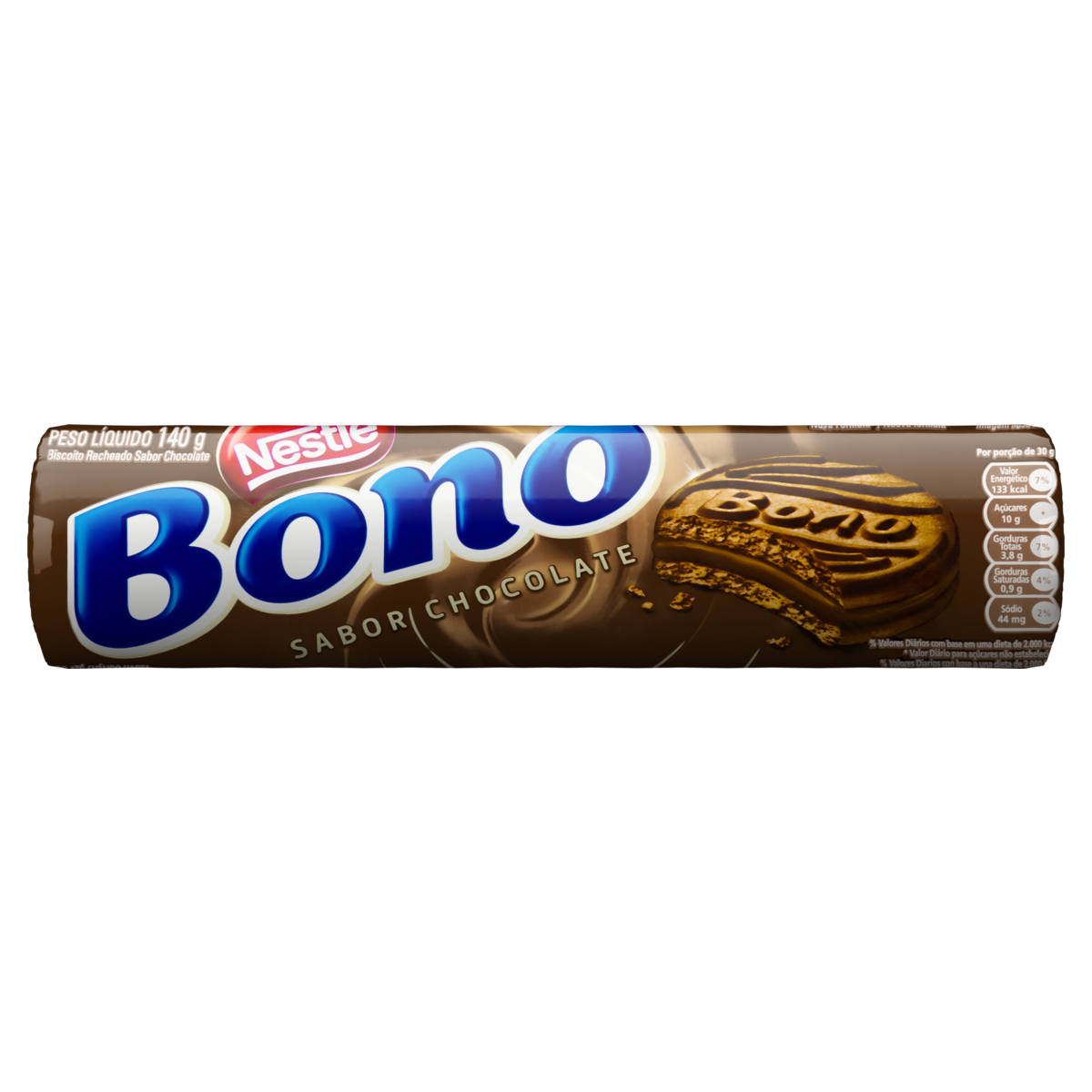 Biscoito Recheio Chocolate Bono Pacote 140g