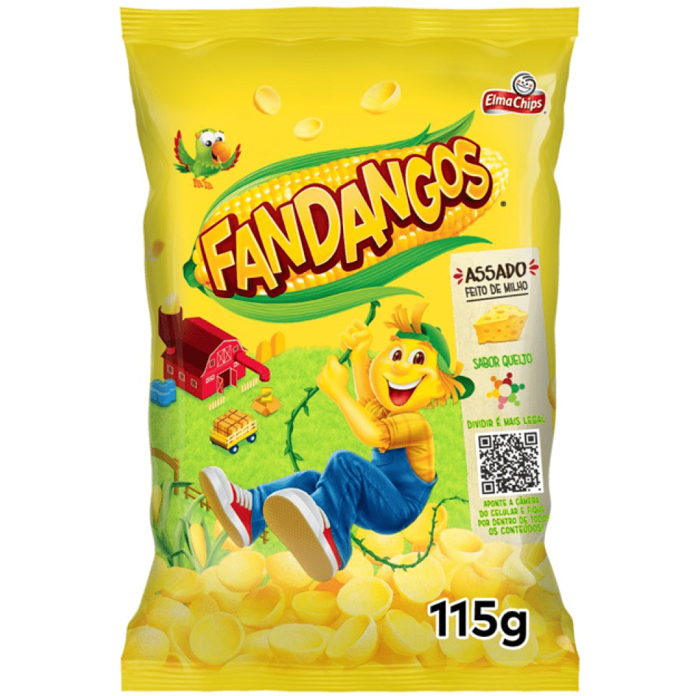 Salgadinho De Milho Queijo Elma Chips Fandangos Pacote 105g