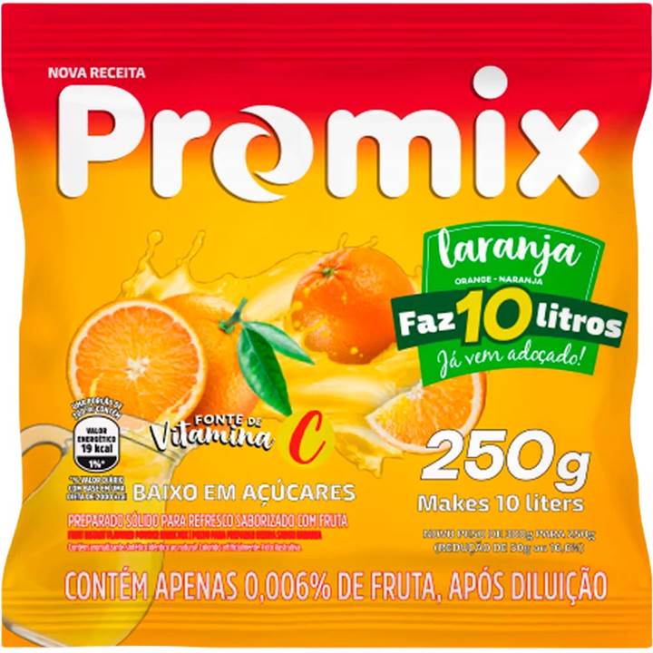 Promix Suco Po Laranja 250 G