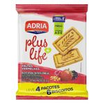 Adria Biscoito Integral De Frutas Vermelhas Plus Life Pacote 120g