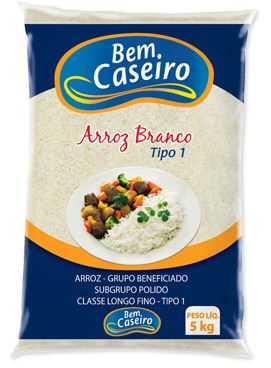 Itaperuna Arroz Branco Tipo 1 Bem Caseiro Pacote 1kg