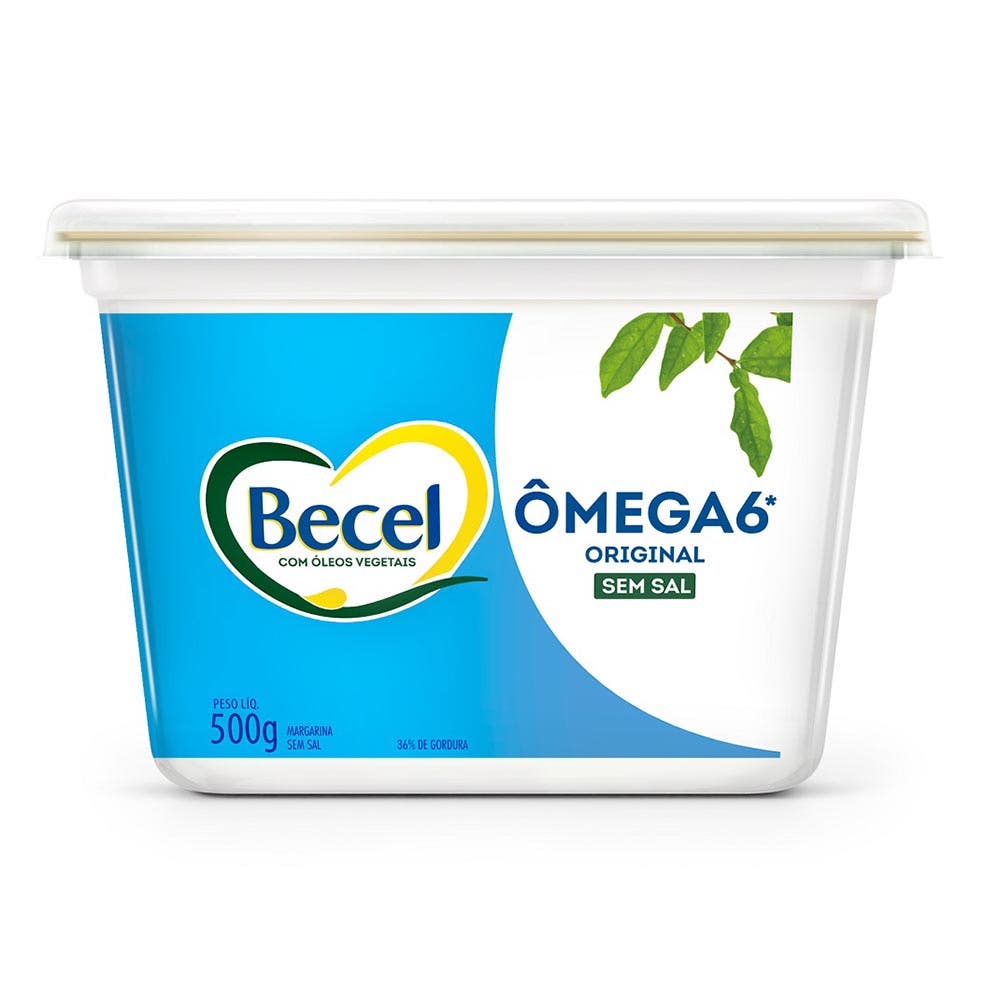 Becel Margarina Sem Sal Pote 500g