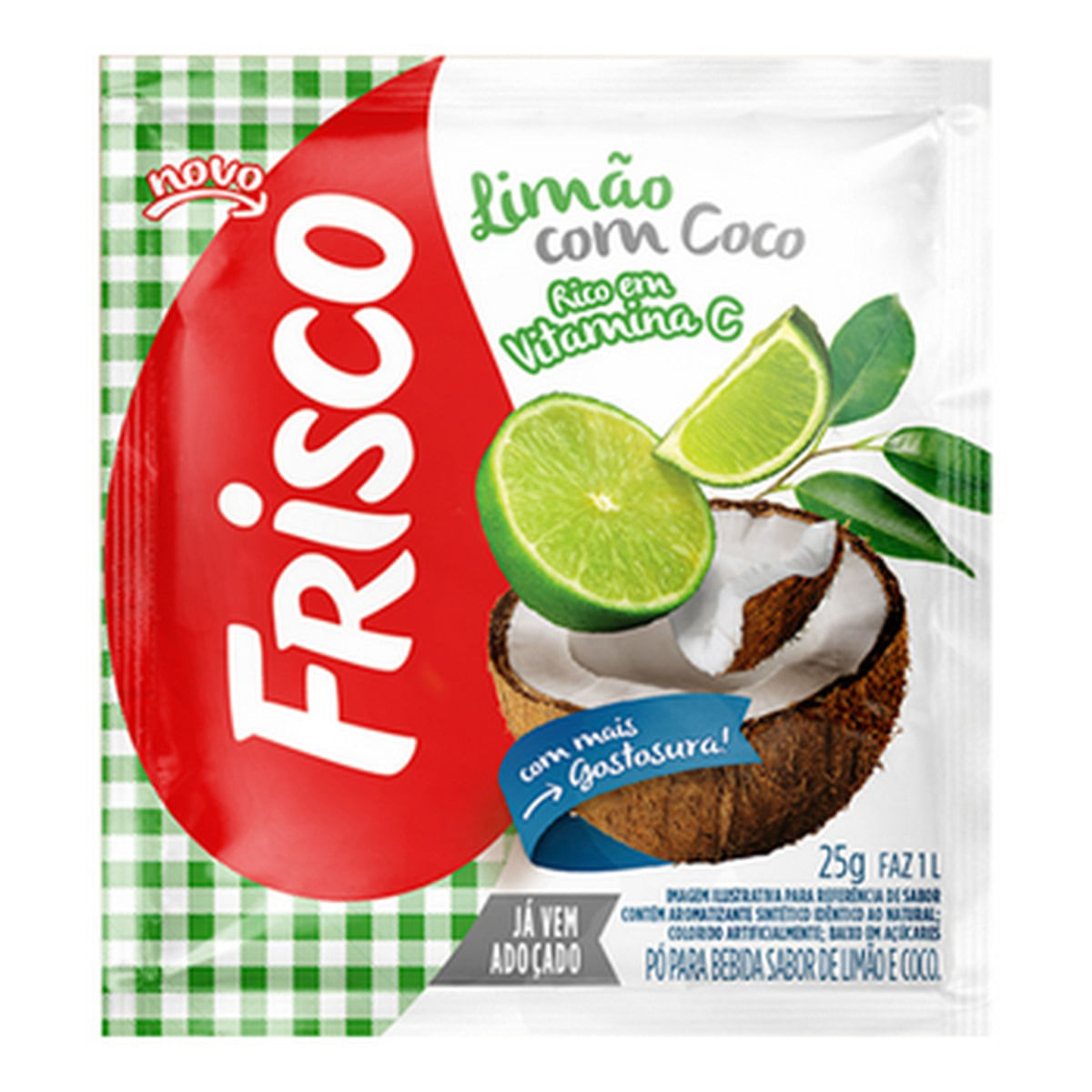 Frisco Refresco Em Po Limao Com Coco 25G