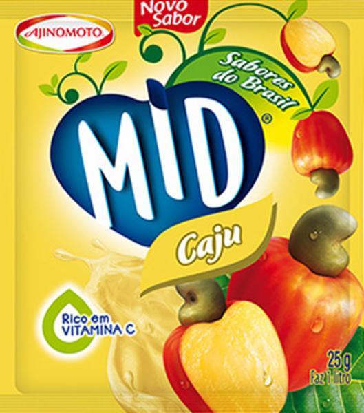 Mid Refresco Em P Caju Pacote 25g