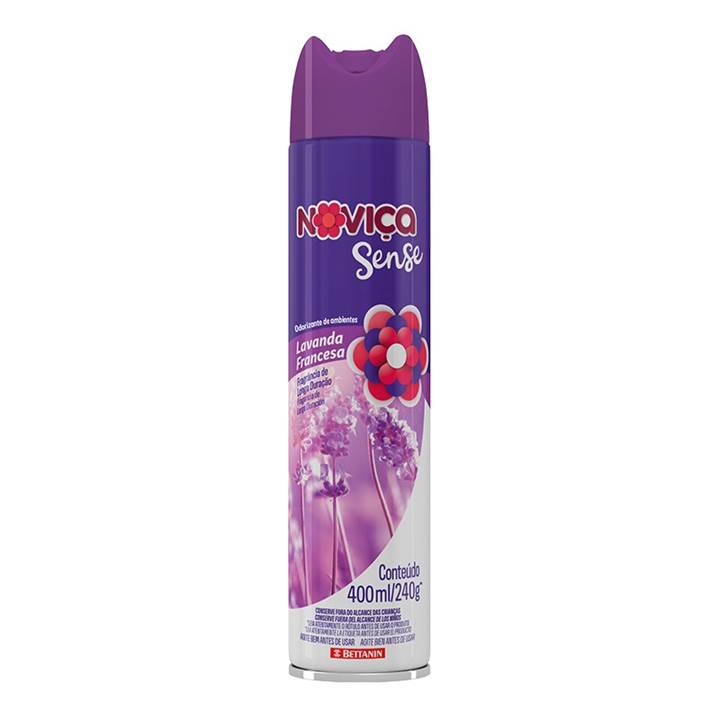 Purificador De Ar Aerossol Novia Sense Lavanda Francesa 400ml