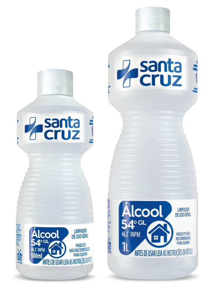 Alcool Santa Cruz Liquido 54 Gl Inpm 1l