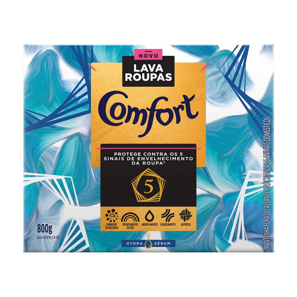 Comfort Lava Roupas Em P Caixa 800g Hydra Serum