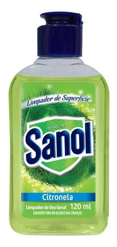 Sanol Limpador De Superficies Citronela 120ml