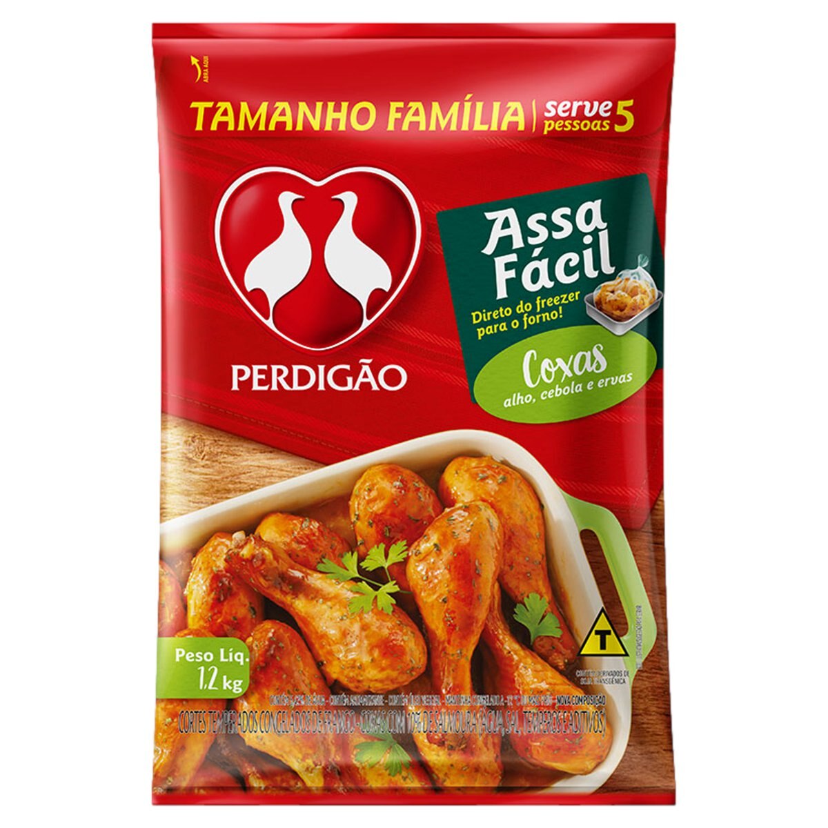 Perdigao Coxa De Frango Temperada Perdigo Assa Fcil 1,2kg