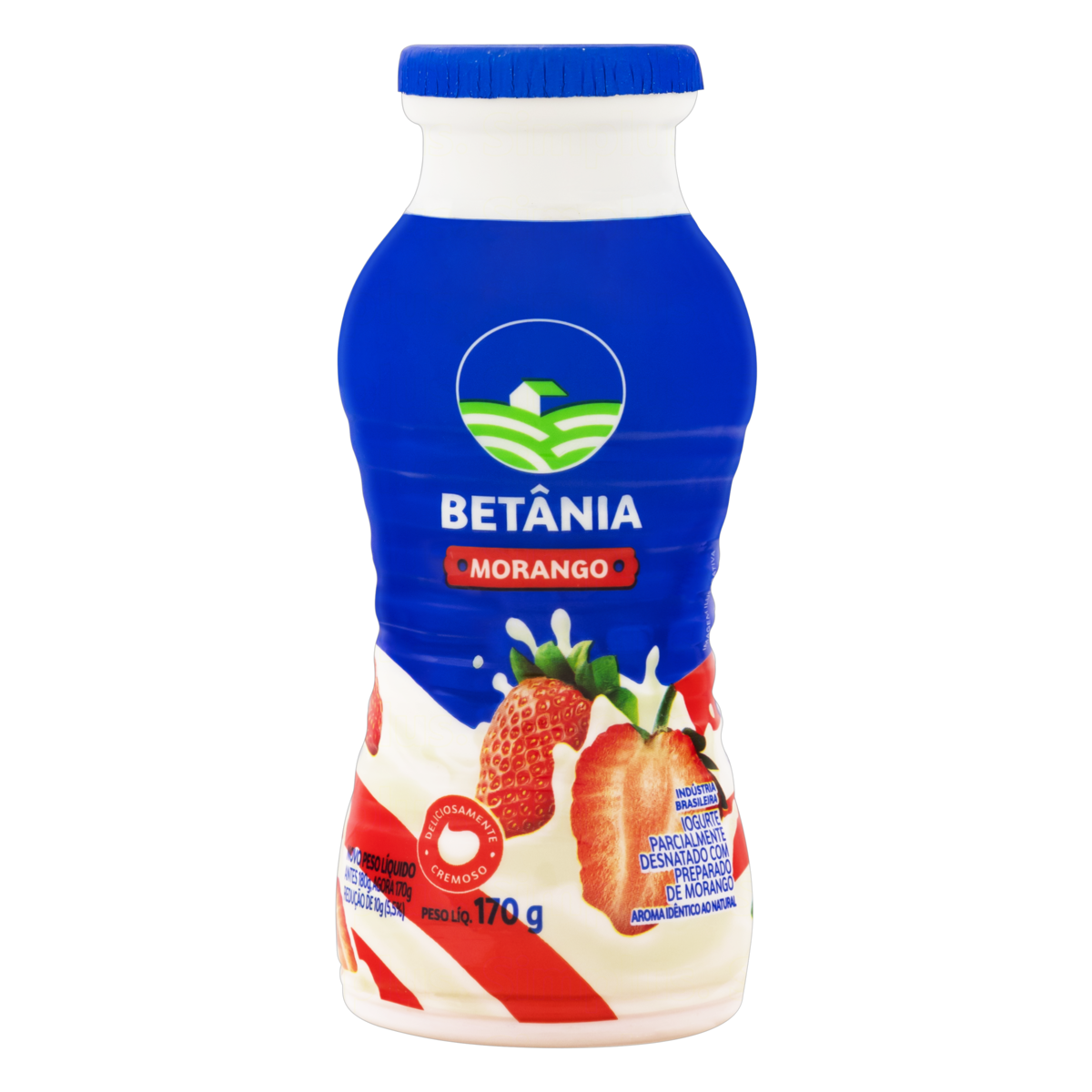 Betnia Iogurte Desnatado Morango Frasco 170g