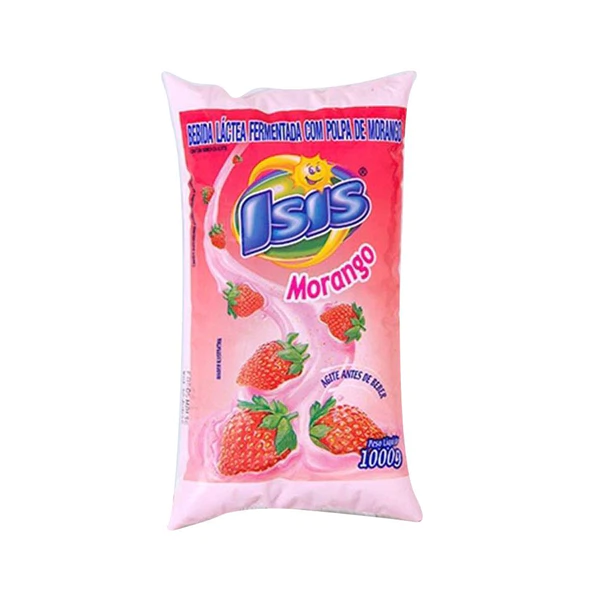 Isis Bebida Lctea De Morango 1l