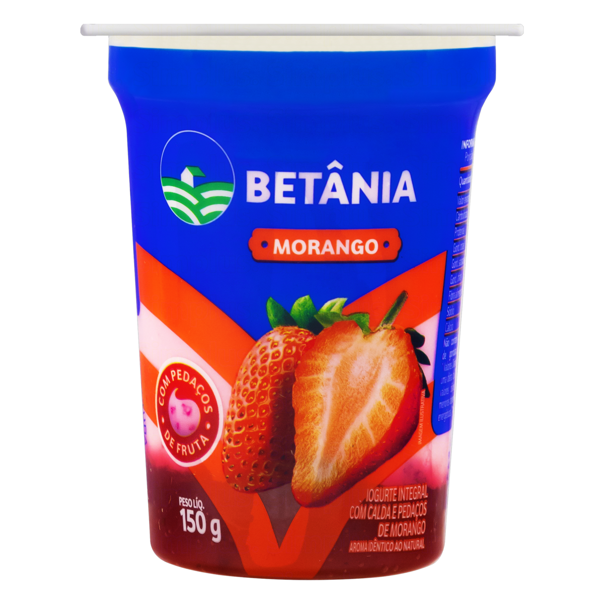 Betania Iogurte Integral Calda Morango Betnia Copo 150g