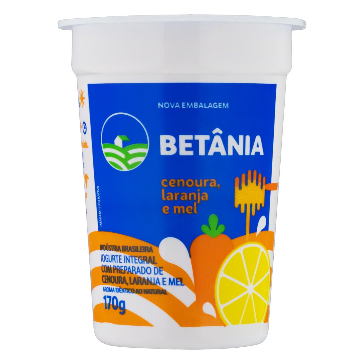 Betania Iogurte Cenoura Laranja E Mel 170g