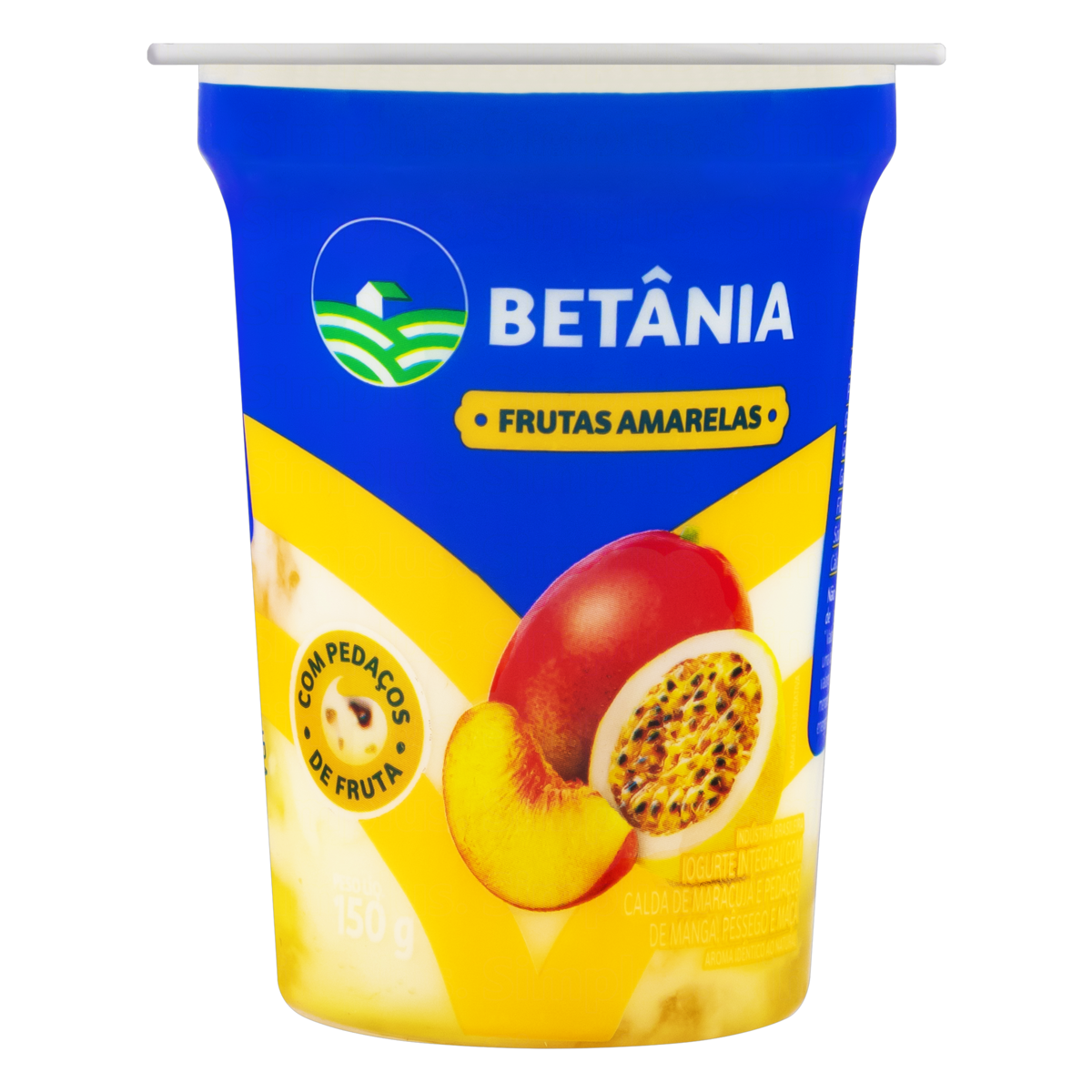 Betnia Iogurte Integral Calda Frutas Amarelas Copo 150g