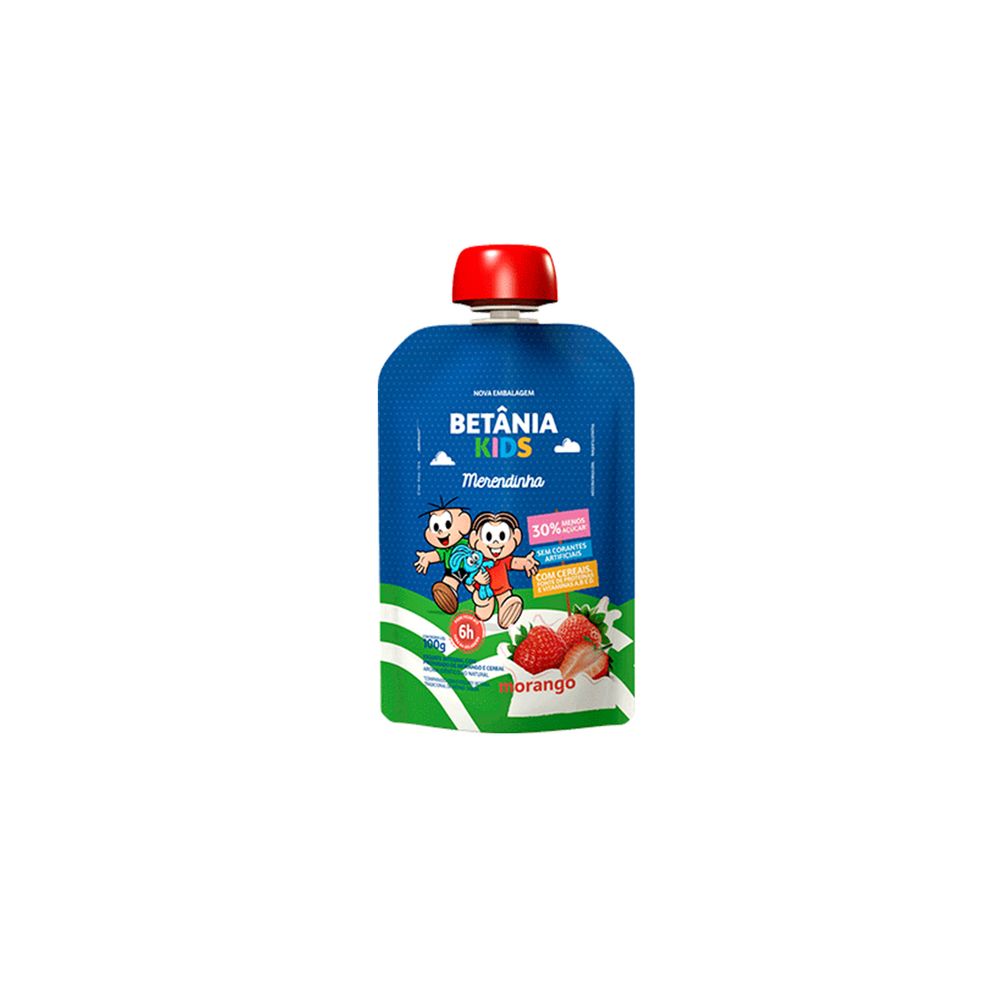 Betnia Iogurte Betania Kids Int Merendinha Morango 100g