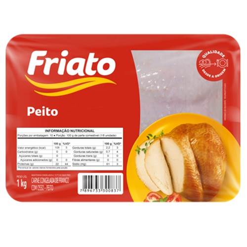 Friato Peito De Frango Bandeja 1 Kg