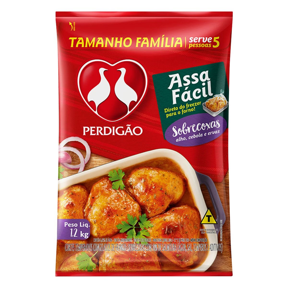 Perdigao Sobrecoxa De Frango Perdigo Temperada Assa Facil 1,2KG