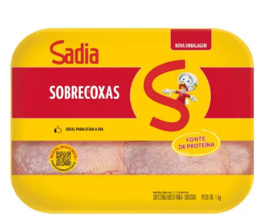 Sadia Sobrecoxa Mini Bandeja 1kg