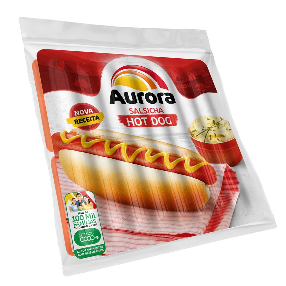 Aurora Salsicha Hot Dog Congelada 3Kg