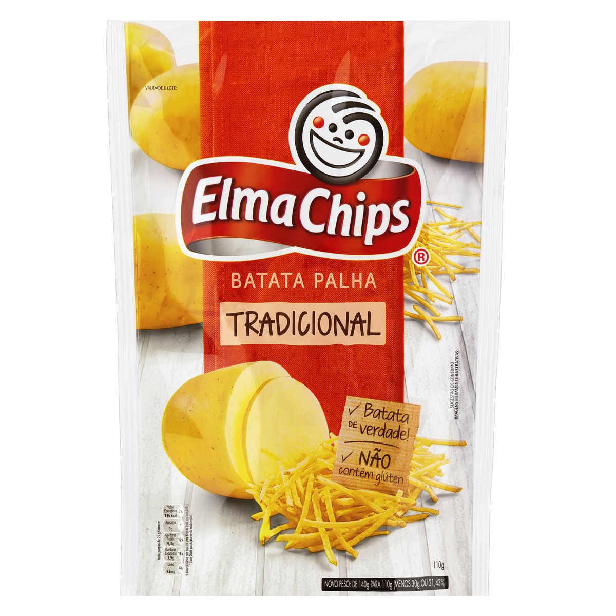 Elma Chips Batata Palha Na Mesa 100gr