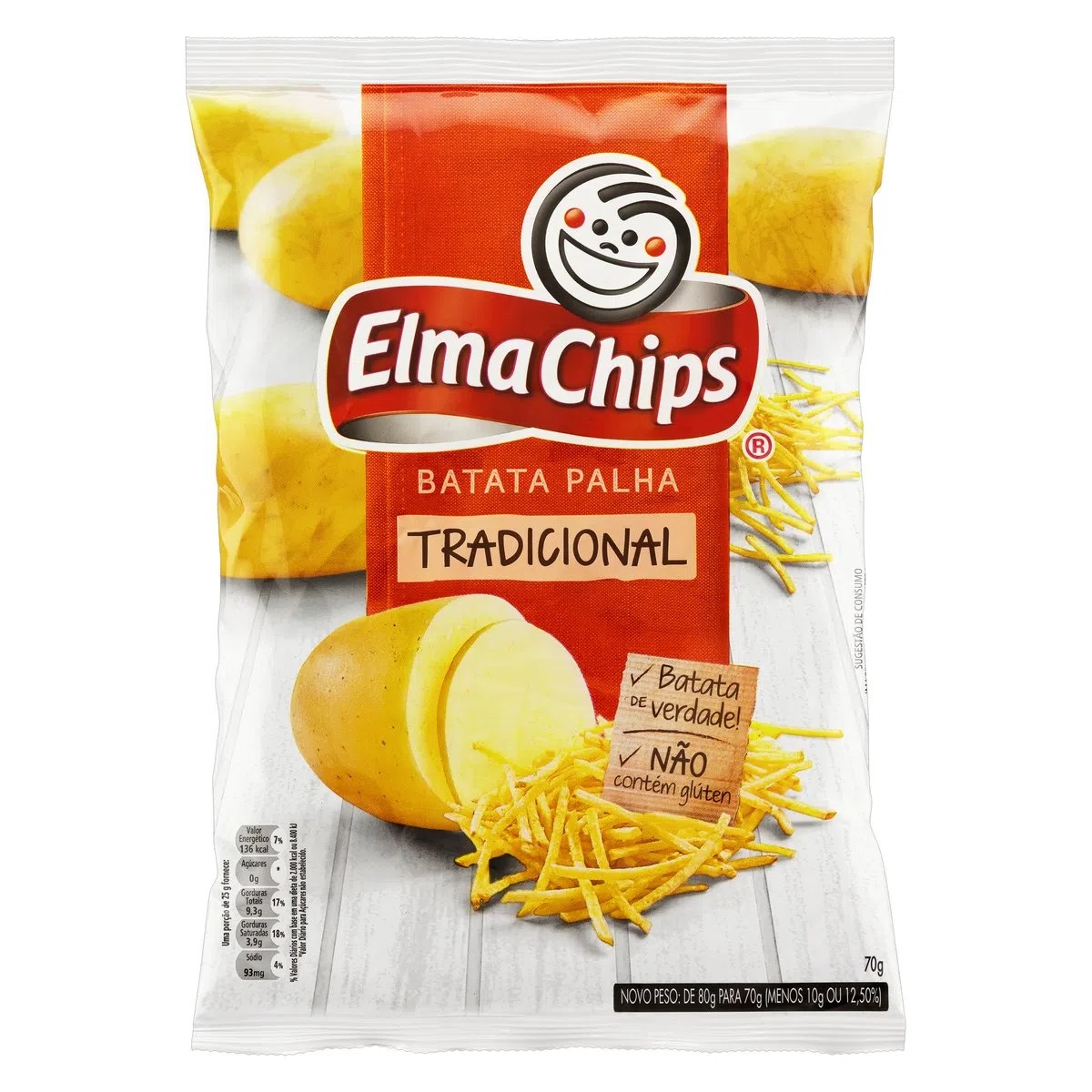 Elma Chips Batata Palha Tradicional 70g