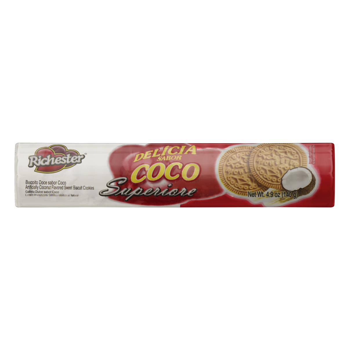 Biscoito Coco Richester Superiore Pacote 140g