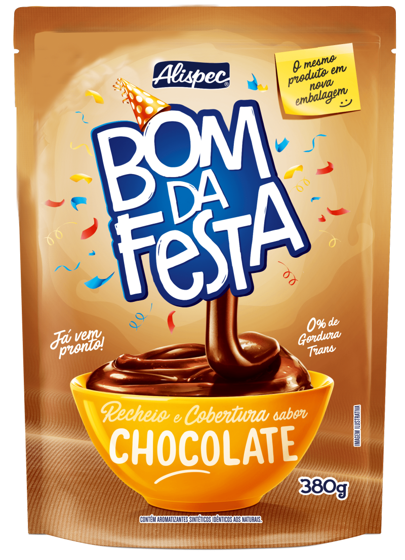 Bom Da Festa Recheio E Cobertura Pouch 380g