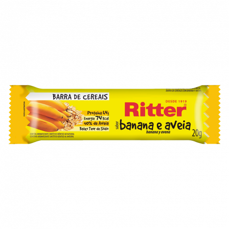 Ritter Cereal Em Barra Banana E Aveia 20g - Display 24X20g