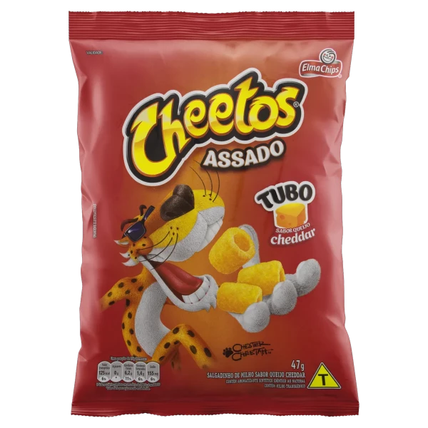 Salgadinho Elma Chips Cheetos Tubo Cheddar 47g