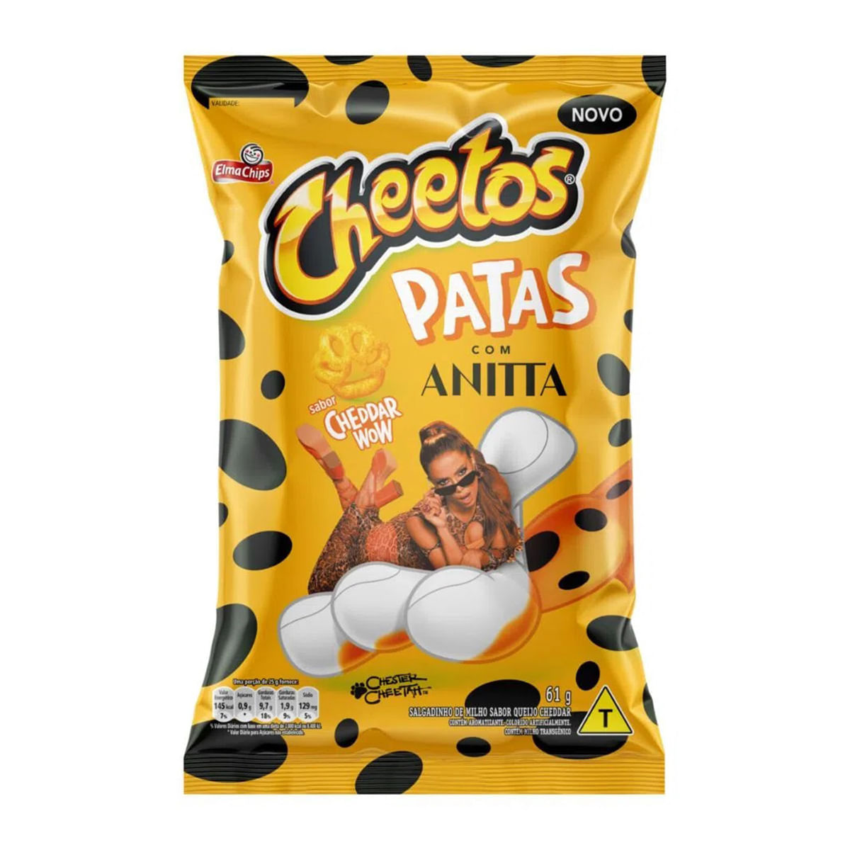 Elma Chips Salgadinho Cheetos Patas 61G