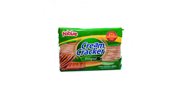 Biscoito Fabise Cream Cracker Integral 400g