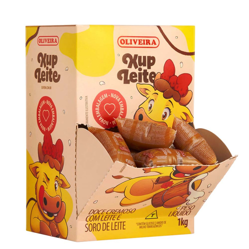 Doce De Leite Oliveira Cremoso 20gr Xup- Leite - Dp Com 50 Un