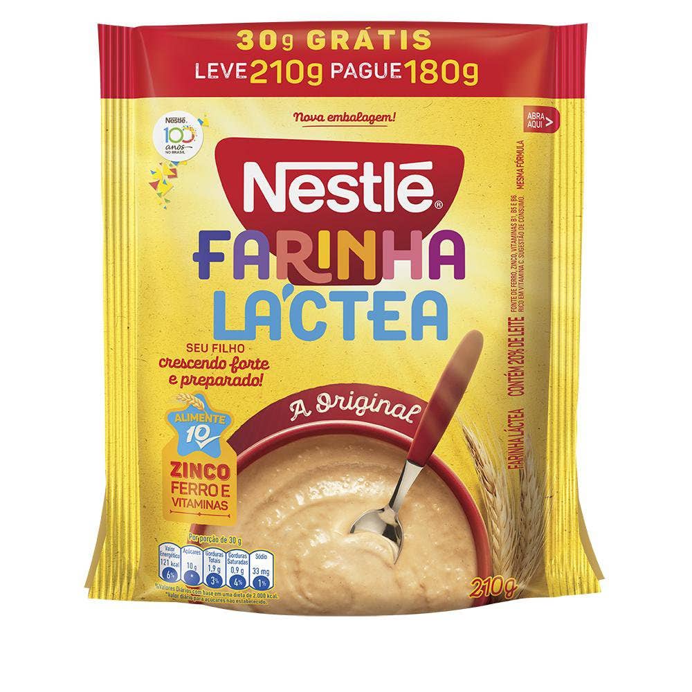 Nestle Farinha Lctea Nestl Tradicional Sachet 210g Grtis 30g