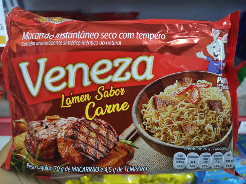 Coelho Lamen Carne 70g - Veneza