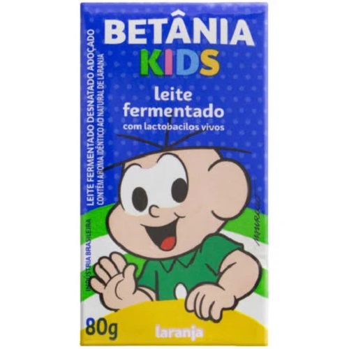 Betania Leite Fermentado Betnia Kids Laranja 80g