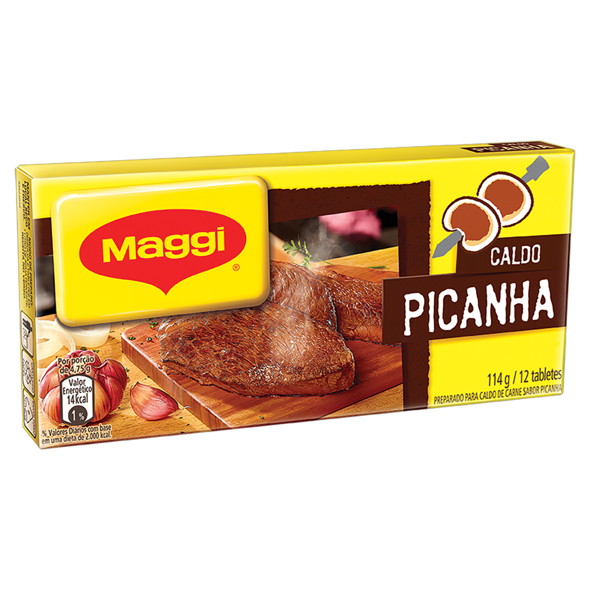 Maggi Caldo Tablete Picanha Caixa 114g 12 Unidades